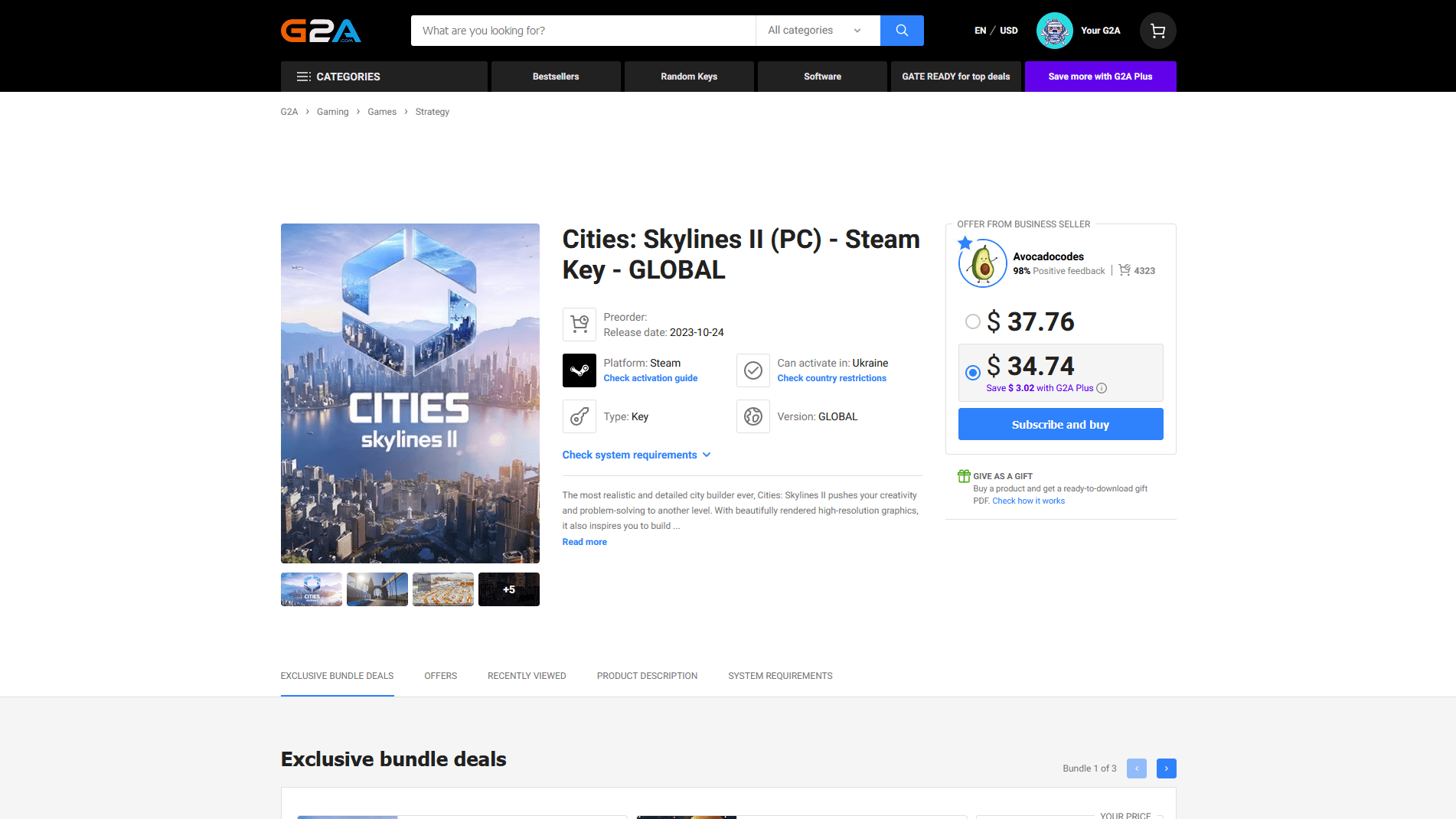 G2A ScreenShot 3