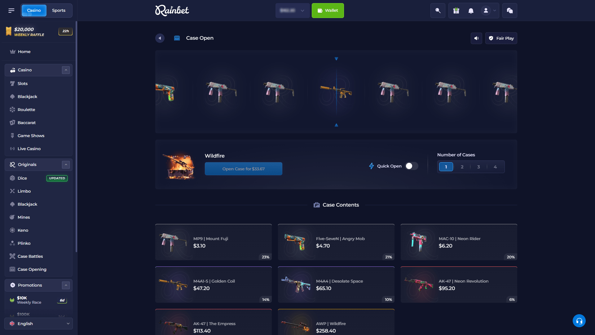 Rainbet Case ScreenShot