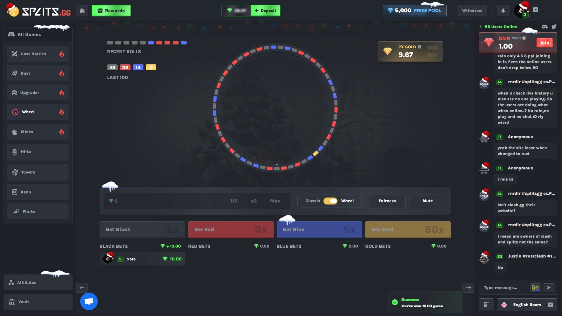 Splits.GG Wheel Mode ScreenShot