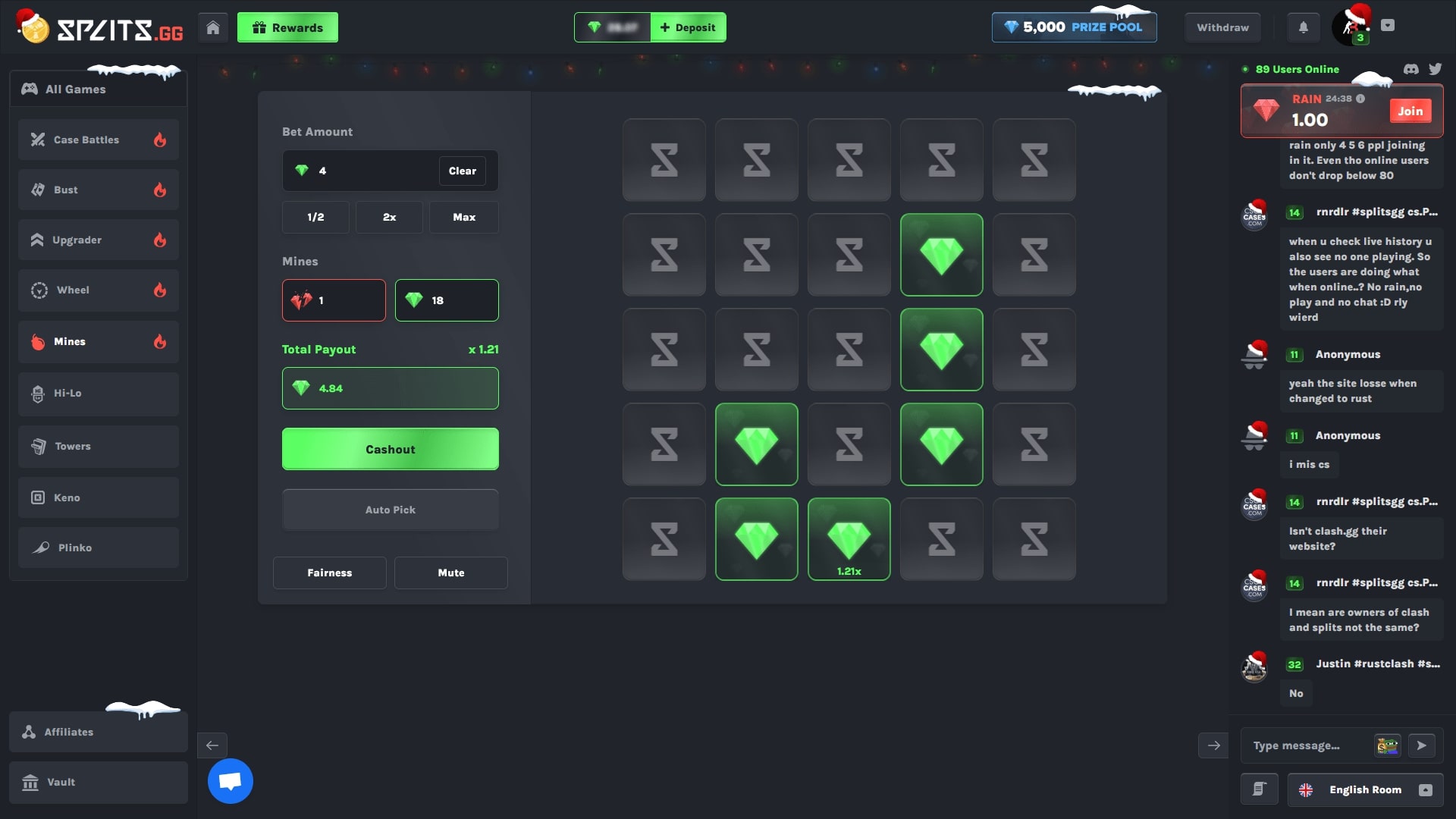 Splits.GG Mines Mode ScreenShot
