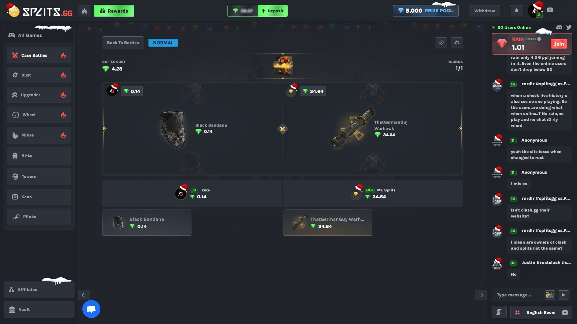 Splits.GG Cases Battle ScreenShot