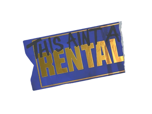 Sticker | Ain't A Rental (Foil)