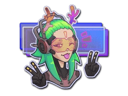 Sticker | V For Victory (Holo)