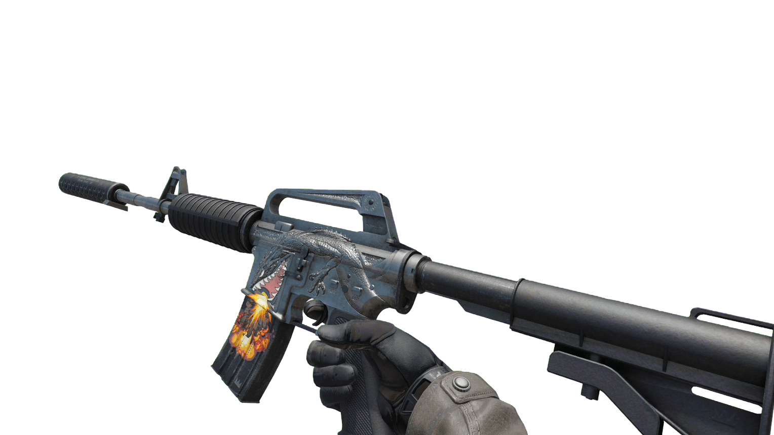 M4A1-S | Basilisk Flame ScreenShot 2