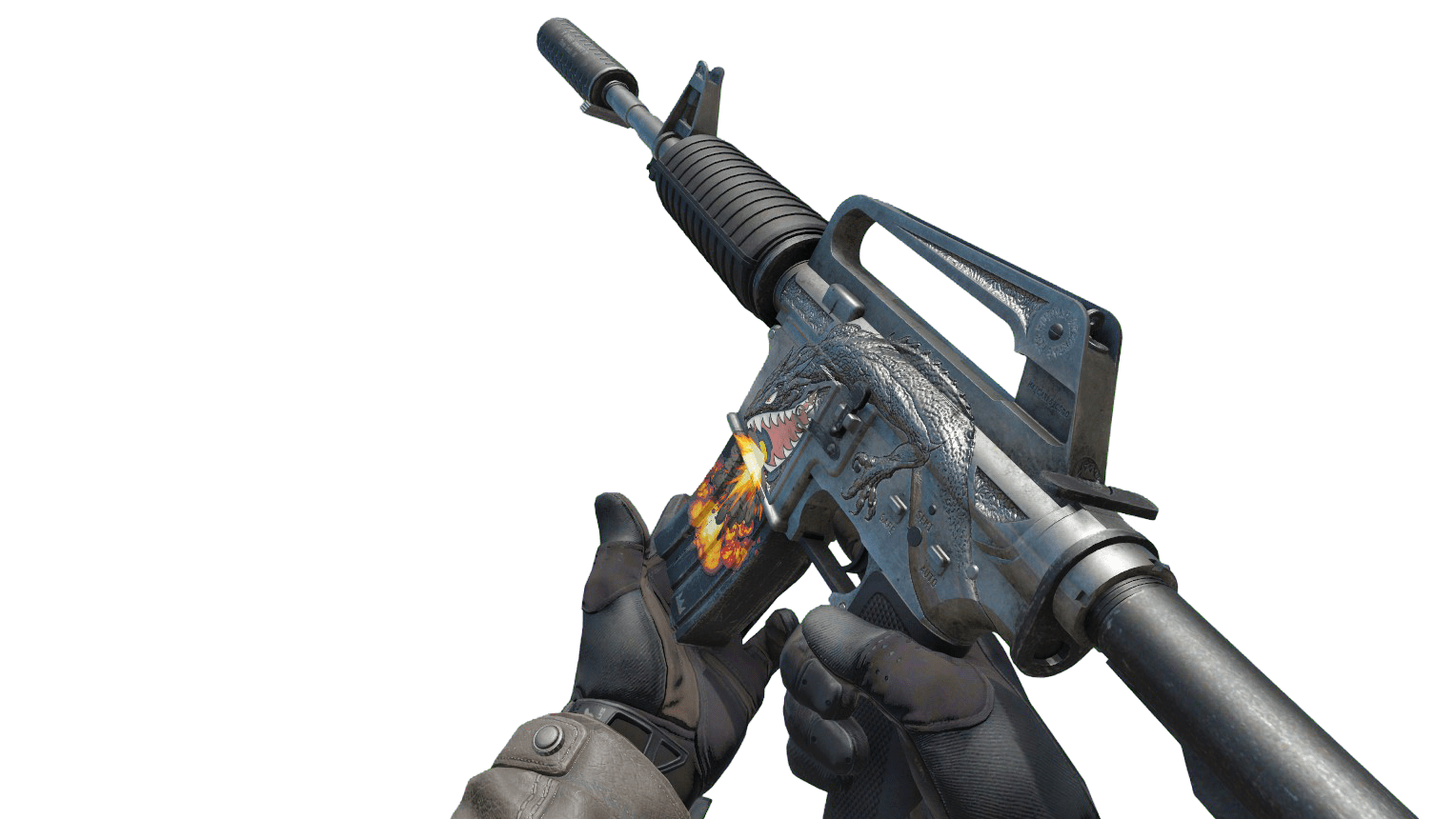 M4A1-S | Basilisk Flame ScreenShot 3