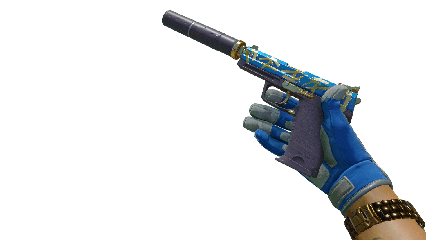 USP-S | Royal Guard Fluxo Golden ScreenShot 2
